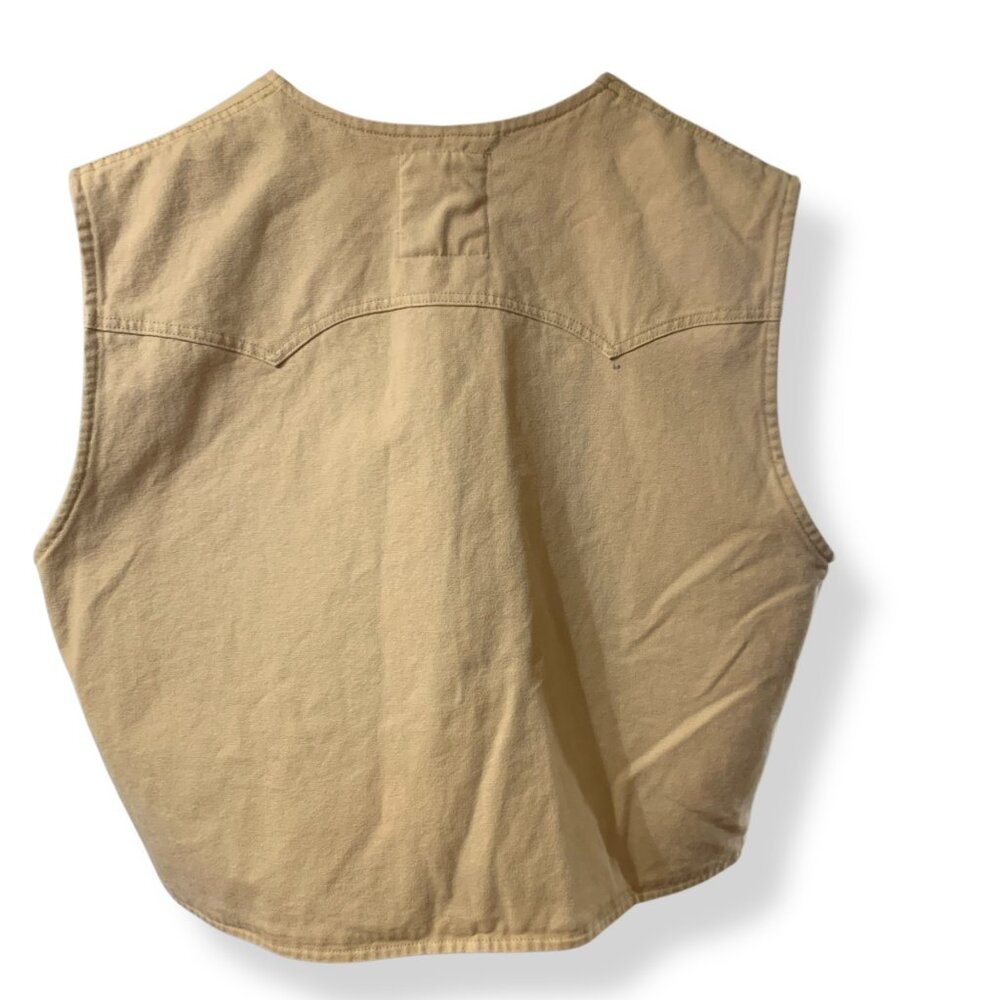 Vintage Schaefer Outfitters Brushcloth Vest Sz‎ 3XL Western Cowboy Workwear Y2K - Picture 8 of 10